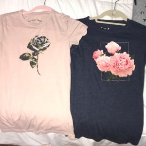 Aeropostale Shirts with Flower Design Bundle